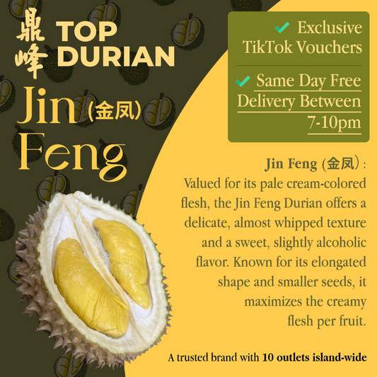 Top Durian - Tangkak Golden Phoenix Durian (400g per box)
