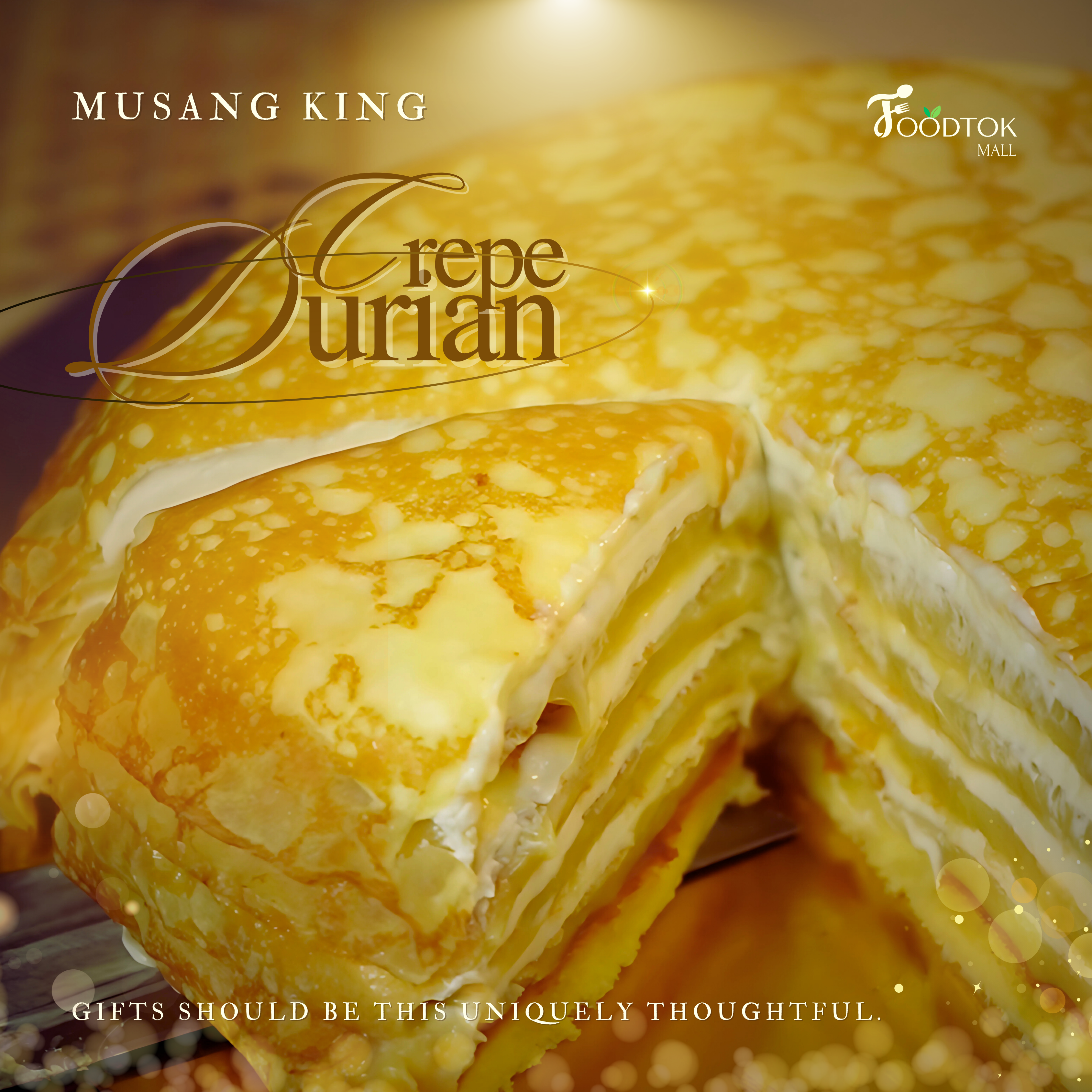 Musang King Durian Crepe